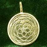 I Ching silver pendant