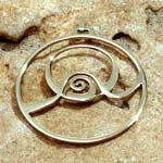 flower of life silver pendant
