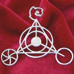 Personal Creation silver pendant
